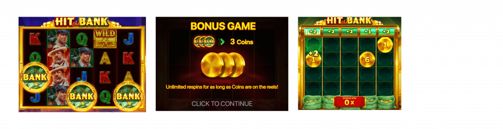 BNG電子老虎機搶銀行:集鴻運 購買免費遊戲