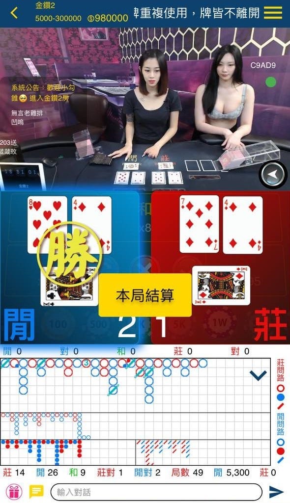 SS名人廳百家樂