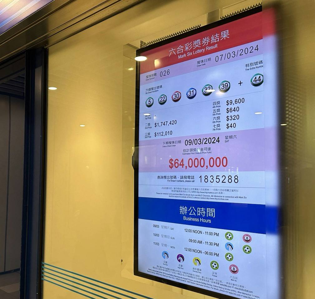 香港六合彩的中獎獎金