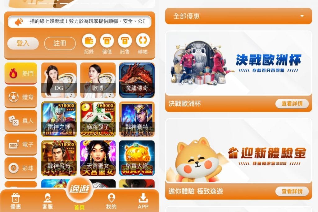 逸遊娛樂城優惠