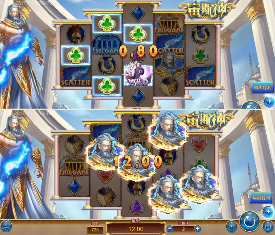 ZG電子老虎機宙斯神遊戲資訊