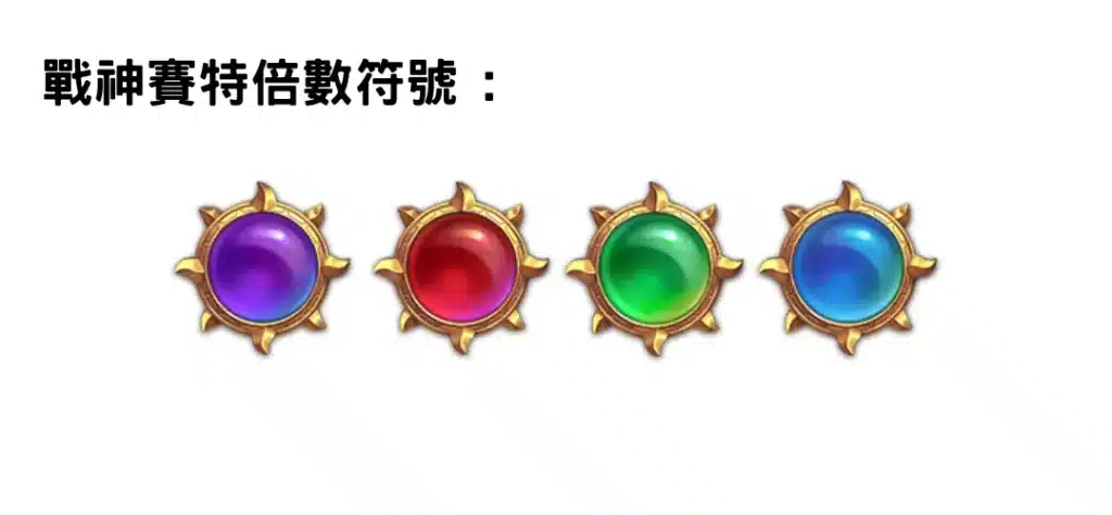 倍數符號：倍數累積，贏取高額獎金