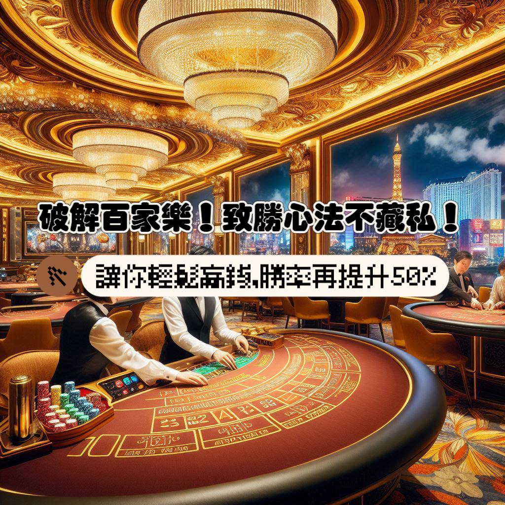 破解百家樂!致勝心法不藏私,讓你輕鬆贏錢,勝率再提升50%!