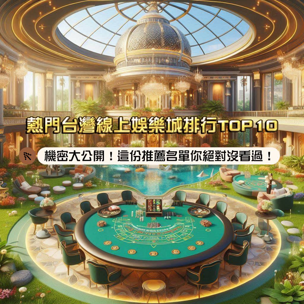 機密大公開!熱門台灣線上娛樂城排行TOP 10,這份推薦名單你絕對沒看過!