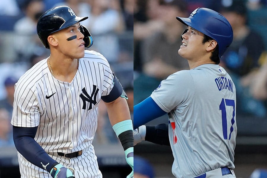 50轟50盜VS.聯盟貢獻王！大谷翔平的二刀流神話能否超越Aaron Judge的全面霸主地位？史上最狂賽季，誰能笑到最後？