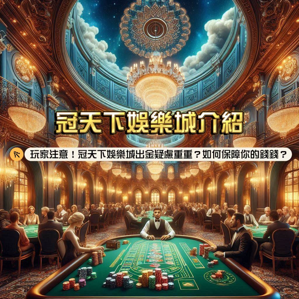冠天下娛樂城介紹：玩家注意！冠天下娛樂城出金疑慮重重嗎？如何保障你錢錢？