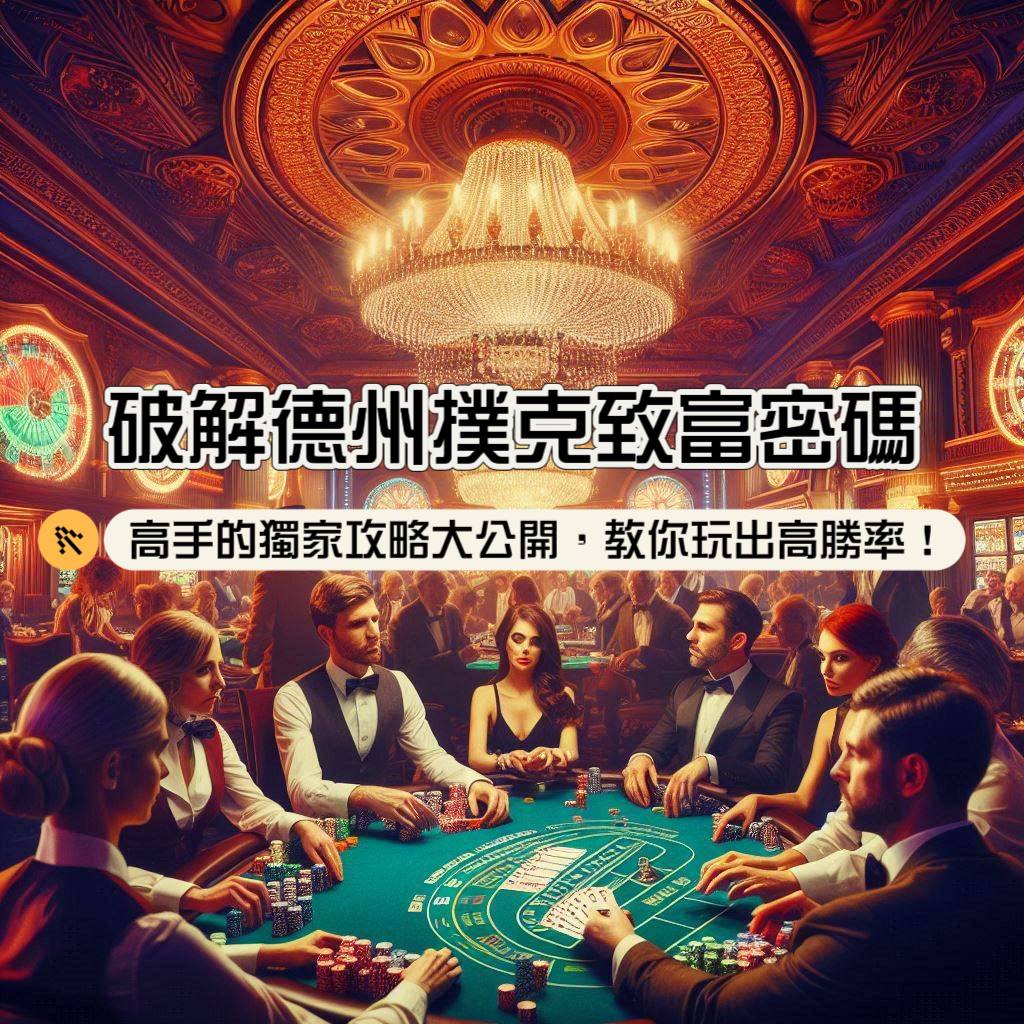 破解德州撲克致富密碼！高手的獨家攻略大公開，教你玩出高勝率！