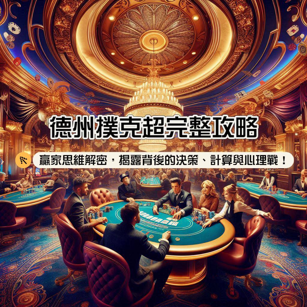 德州撲克超完整攻略：贏家思維解密，揭露背後的決策、計算與心理戰！