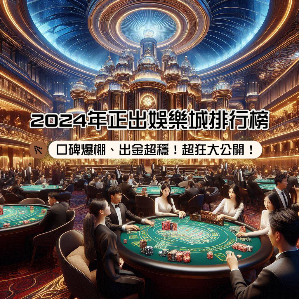 2024年正出娛樂城排行榜，口碑爆棚、出金超穩！超狂大公開！