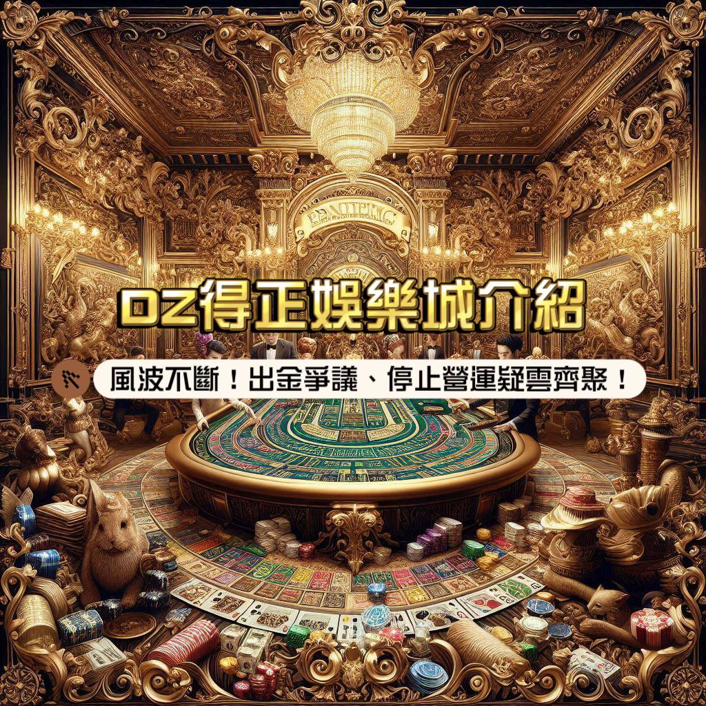 DZ得正娛樂城介紹：風波不斷！出金爭議、停止營運疑雲齊聚！