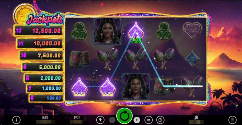 QT電子老虎機推薦：《桑巴大獎》玩法與介紹