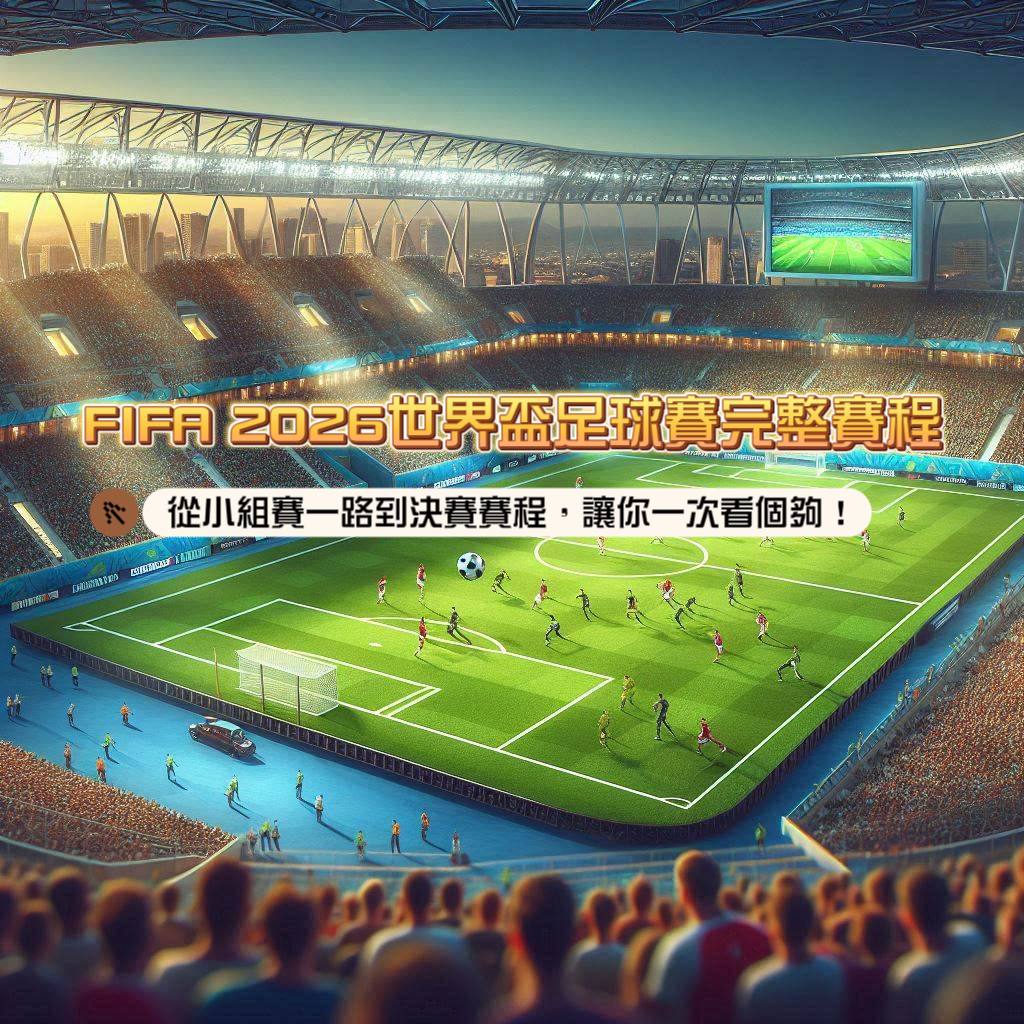 FIFA 2026世界盃足球賽完整賽程大公開！從小組賽一路到決賽賽程，讓你一次看個夠！