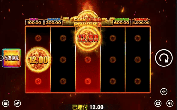 QT電子現金衝擊力量5遊戲資訊