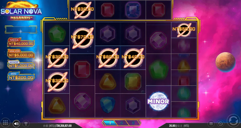 QT電子老虎機推薦：《太陽新星Megaways》玩法與介紹