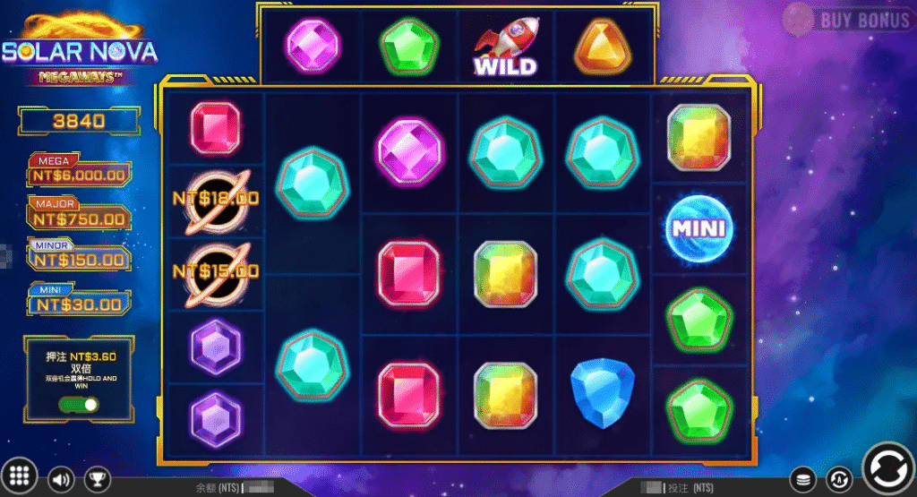 ATG電子太陽新星Megaways老虎機遊戲資訊