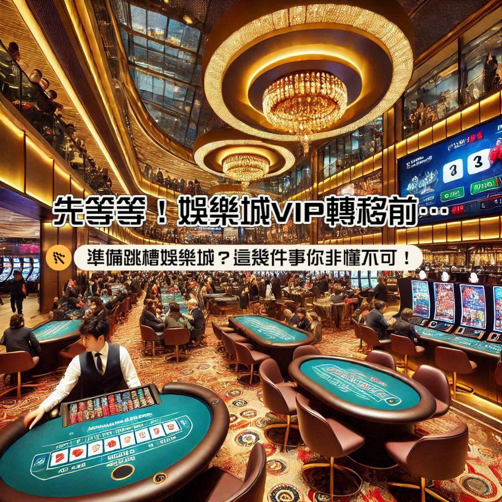 準備跳槽娛樂城？先等等！娛樂城VIP轉移前，這幾件事你非懂不可！