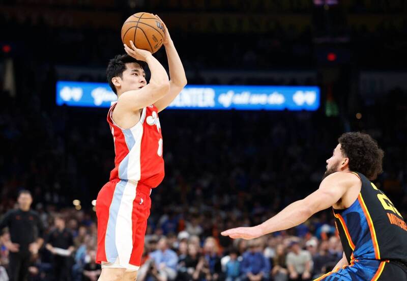 NBA》河村勇輝化身神射手！河村勇輝5投4中，全場僅1次失手，狂砍10分創生涯得分新高！