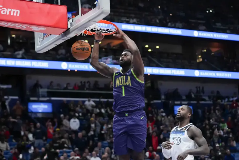 NBA》Zion Williamson霸氣回歸砍22分,卻在最後關頭發生致命失誤,鵜鶘苦吞本季第30敗,成為聯盟首支30敗球隊!