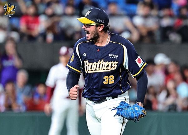 中華職棒》羅戈威震投手丘，宋晟睿全壘打！中信兄弟2:1驚險擊退樂天桃猿，關鍵三連戰搶下寶貴首勝！