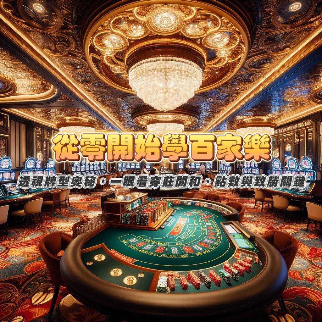 從零開始學百家樂:透視牌型奧秘,一眼看穿莊閒和、點數與致勝關鍵!